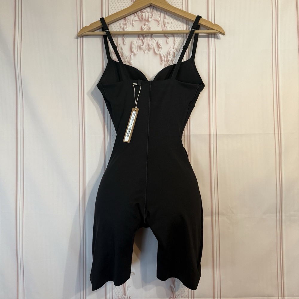SKIMS Ultimate Body Push Up Butt & Hip Pad Mid-thigh Bodysuit Onyx Sz XS NWT$188 - Picture 6 of 10